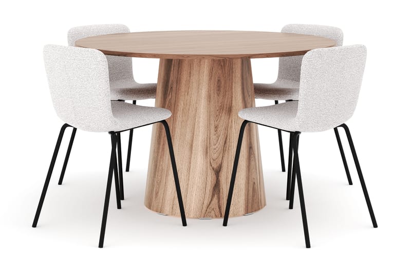 Lanzo Matbord 120 cm med 4 Katy Matstolar, undefined