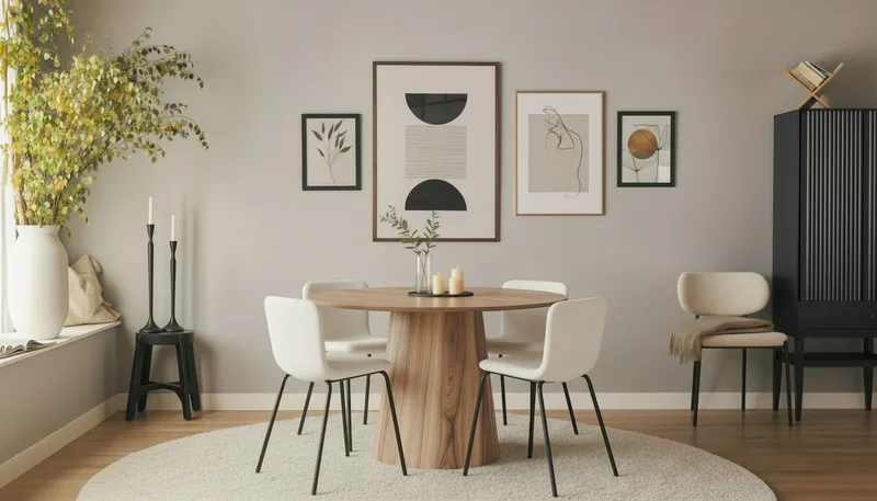 Lanzo Matbord 120 cm med 4 Katy Matstolar - Möbler - Bord & matgrupper - Matgrupper