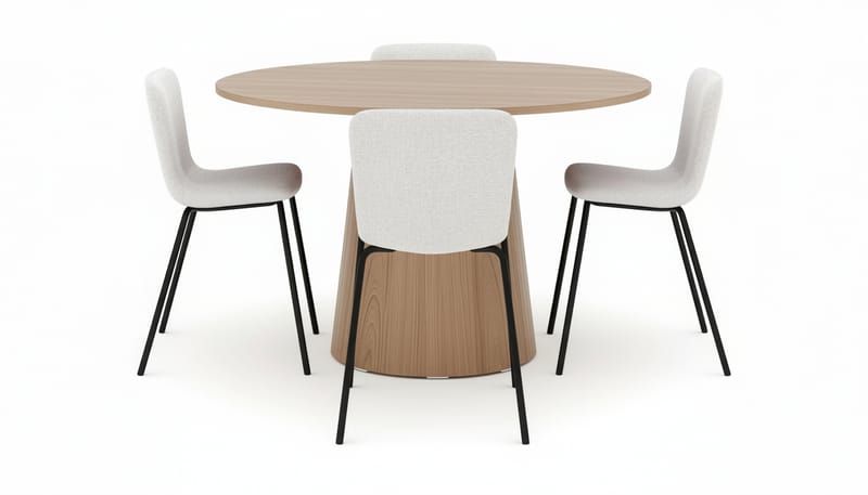 Lanzo Matbord 120 cm med 4 Katy Matstolar - Möbler - Bord & matgrupper - Matgrupper