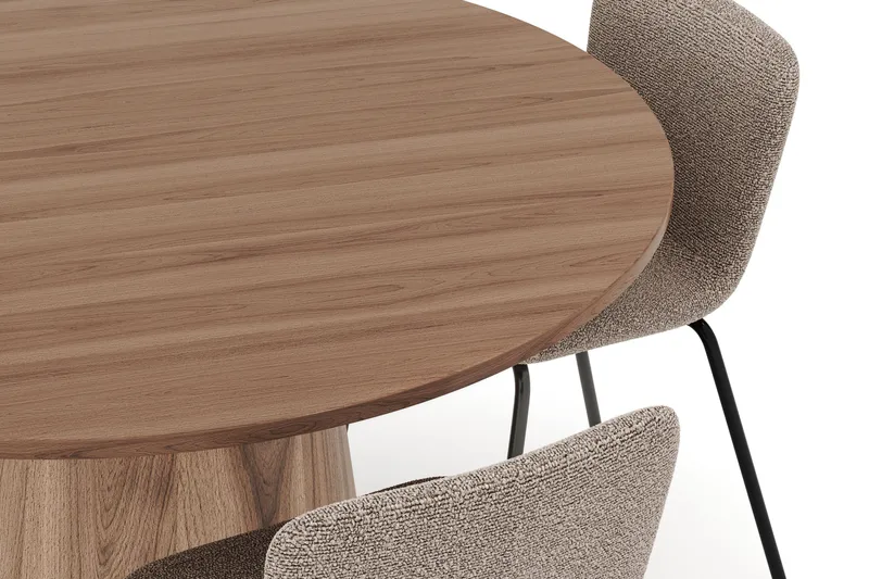 Lanzo Matbord 120 cm med 4 Katy Matstolar - Möbler - Bord & matgrupper - Matgrupper