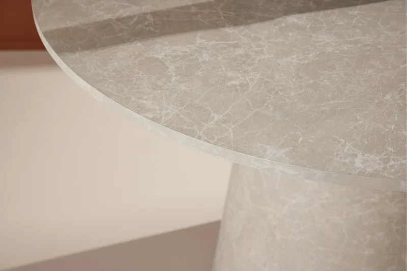 Lanzo Matbord 120 cm Rund - Beige - Möbler - Bord & matgrupper - Matbord & köksbord