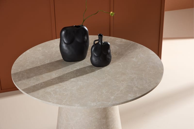 Lanzo Matbord 120 cm Rund - Beige - Möbler - Bord & matgrupper - Matbord & köksbord