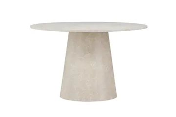 Lanzo Matbord 120 cm Rund - Beige - Möbler - Bord & matgrupper - Matbord & köksbord