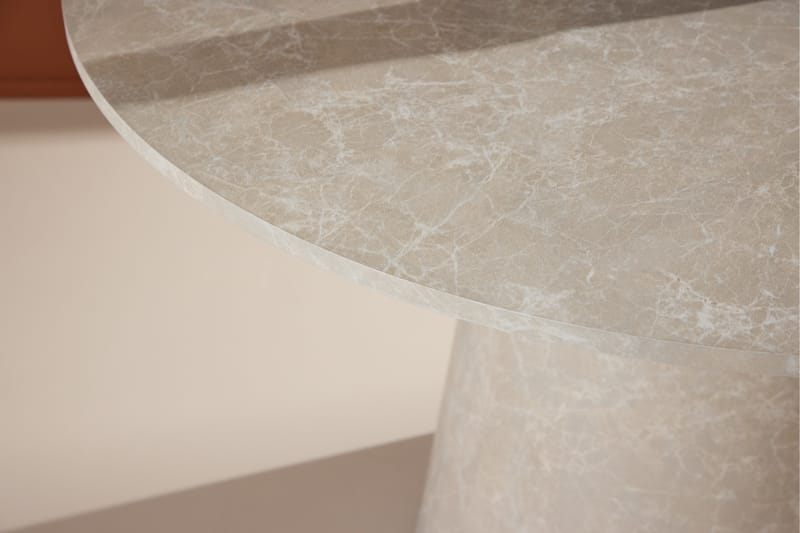 Lanzo Matbord 120 cm Rund - Beige - Möbler - Bord & matgrupper - Matbord & köksbord