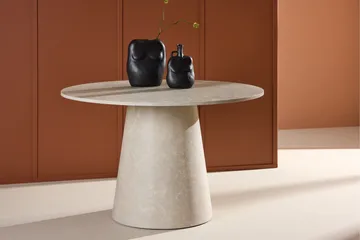 Lanzo Matbord 120 cm Rund - Beige - Möbler - Bord & matgrupper - Matbord & köksbord
