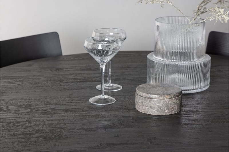 Lanzo Matgrupp 120 cm Rund med 4 Montros stolar - Svart - Möbler - Bord & matgrupper - Matgrupper