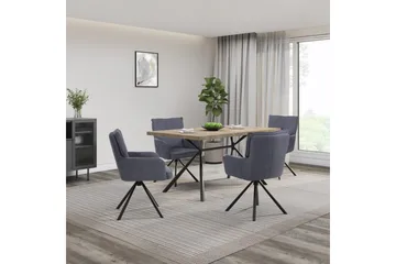 Larchant Matbord Rectangulär 160x90 cm - Brun - Möbler - Bord & matgrupper - Matbord & köksbord