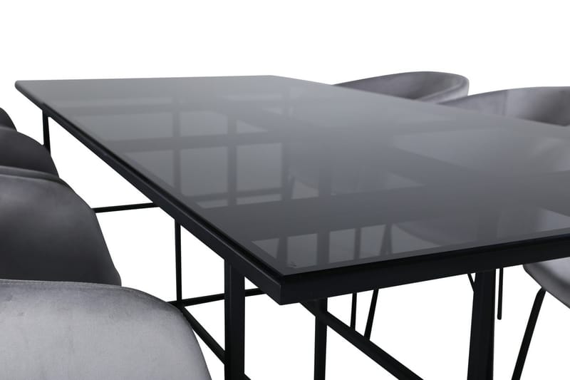 Leif Matbord 200 cm med 6 Berit Karmstol med Armstöd - Möbler - Bord & matgrupper - Matgrupper