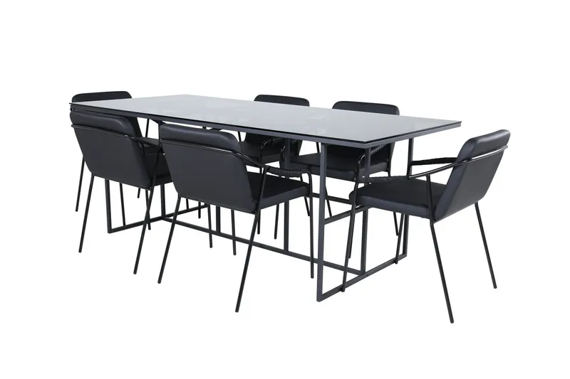 Leif Matbord 200 cm med 6 Tvista Barstol