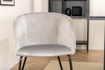 Leifa Matgrupp 200 cm inkl 6 Berita Stolar - Svart/Grå - Möbler - Bord & matgrupper - Matgrupper