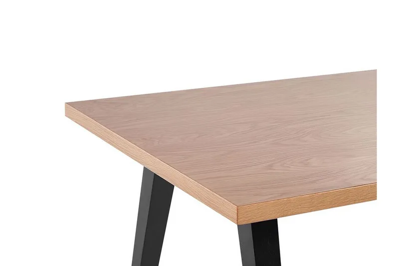 Lenister Matbord 90x150 cm - Ljusbrun/Svart - Möbler - Bord & matgrupper - Matbord & köksbord