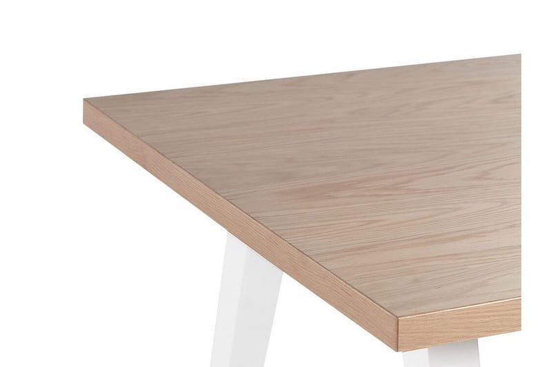Lenister Matbord 90x150 cm - Vit/Ljusbrun - Möbler - Bord & matgrupper - Matbord & köksbord