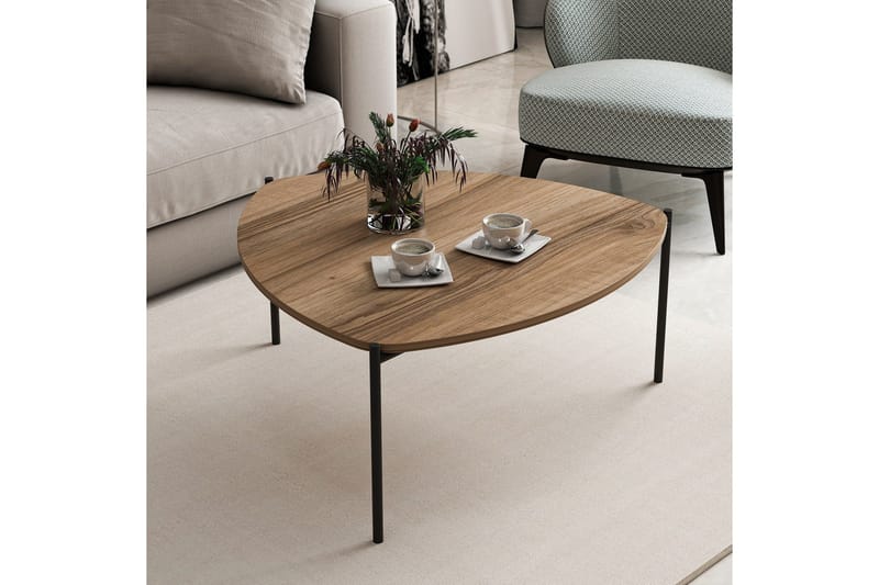 Lenny Soffbord 90 cm - Valnöt - Möbler - Bord & matgrupper - Soffbord