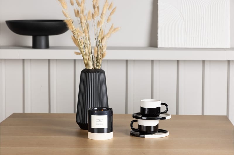 Leo Matgrupp 100 cm Rektangulär med 4 Today stolar - Svart - Möbler - Bord & matgrupper - Matgrupper