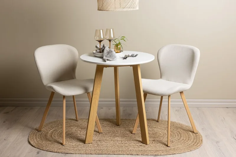 Leonora Matbord 65 cm med 2 Lilja Matstol