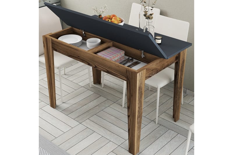 Levents Matbord 110x72 cm Brun/Svart - Hanah Home - Möbler - Bord & matgrupper - Matbord & köksbord