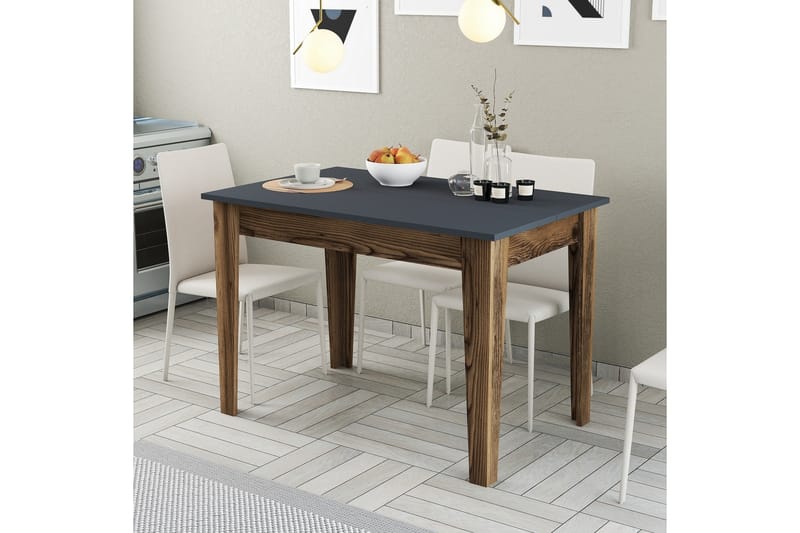 Levents Matbord 110x72 cm Brun/Svart - Hanah Home - Möbler - Bord & matgrupper - Matbord & köksbord
