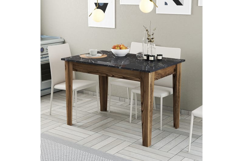 Levents Matbord 110x72 cm Brun/Svart - Hanah Home - Möbler - Bord & matgrupper - Matbord & köksbord