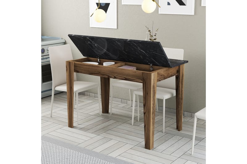 Levents Matbord 110x72 cm Brun/Svart - Hanah Home - Möbler - Bord & matgrupper - Matbord & köksbord