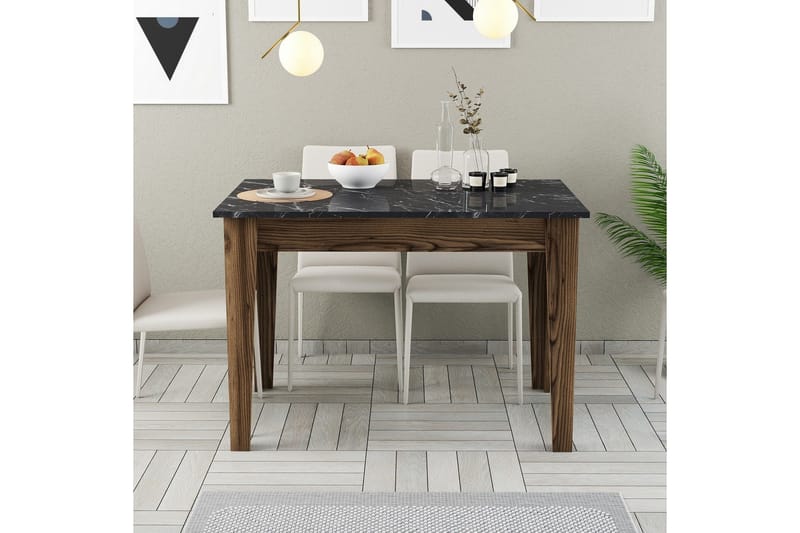 Levents Matbord 110x72 cm Brun/Svart - Hanah Home - Möbler - Bord & matgrupper - Matbord & köksbord
