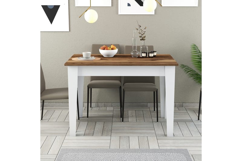 Levents Matbord 110x72 cm Brun/Vit - Hanah Home - Möbler - Bord & matgrupper - Matbord & köksbord