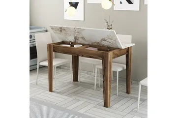 Levents Matbord 110x72 cm Brun/Vit - Hanah Home - Möbler - Bord & matgrupper - Matbord & köksbord