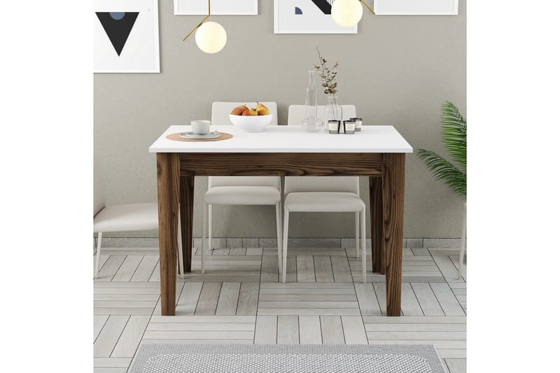 Levents Matbord 110x72 cm Brun/Vit - Hanah Home - Möbler - Bord & matgrupper - Matbord & köksbord