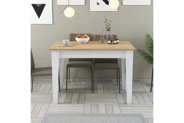 Levents Matbord 110x72 cm Vit/Brun - Hanah Home - Möbler - Bord & matgrupper - Matbord & köksbord