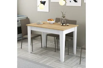 Levents Matbord 110x72 cm Vit/Brun - Hanah Home - Möbler - Bord & matgrupper - Matbord & köksbord