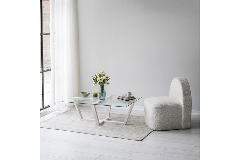 Liepene Soffbord 105x65 cm Vit - Hanah Home - Möbler - Bord & matgrupper - Soffbord