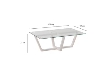 Liepene Soffbord 105x65 cm Vit - Hanah Home - Möbler - Bord & matgrupper - Soffbord