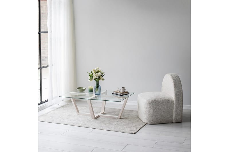 Liepene Soffbord 105x65 cm Vit - Hanah Home - Möbler - Bord & matgrupper - Soffbord