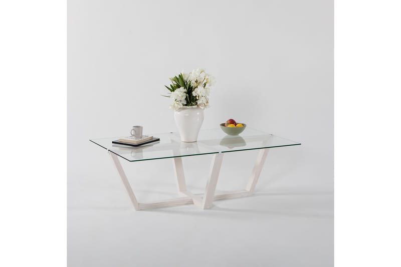 Liepene Soffbord 105x65 cm Vit - Hanah Home - Möbler - Bord & matgrupper - Soffbord
