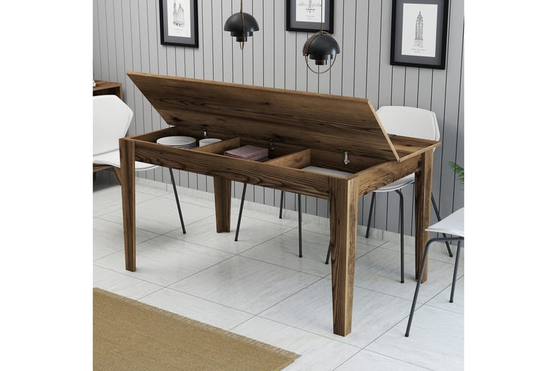 Lissione Matbord 145x88 cm Brun - Hanah Home - Möbler - Bord & matgrupper - Matbord & köksbord
