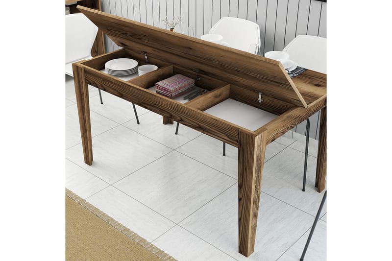 Lissione Matbord 145x88 cm Brun - Hanah Home - Möbler - Bord & matgrupper - Matbord & köksbord