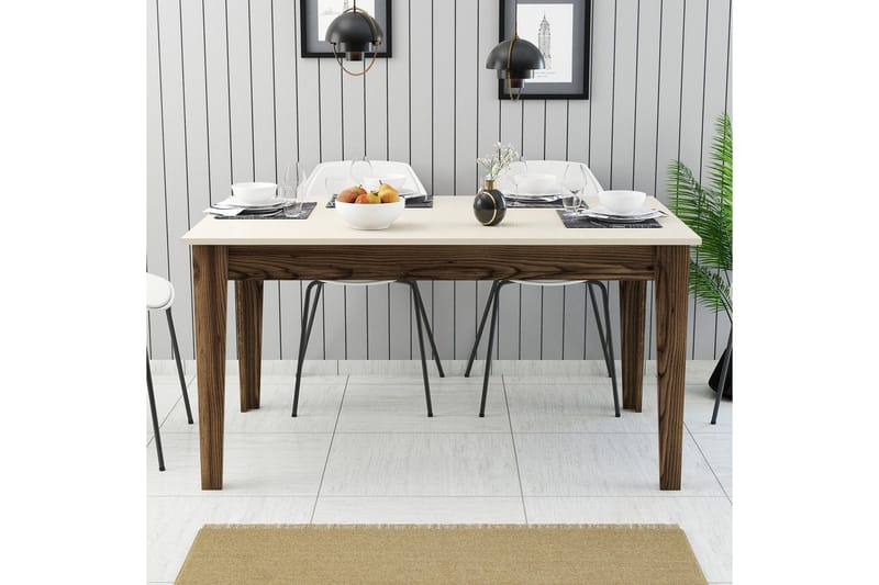 Lissione Matbord 145x88 cm Brun/Beige - Hanah Home - Möbler - Bord & matgrupper - Matbord & köksbord