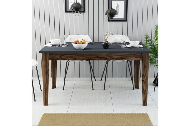 Lissione Matbord 145x88 cm Brun/Svart - Hanah Home - Möbler - Bord & matgrupper - Matbord & köksbord