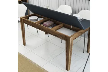 Lissione Matbord 145x88 cm Brun/Svart - Hanah Home - Möbler - Bord & matgrupper - Matbord & köksbord