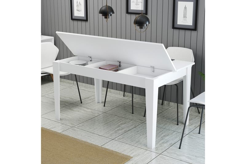 Lissione Matbord 145x88 cm Vit - Hanah Home - Möbler - Bord & matgrupper - Matbord & köksbord