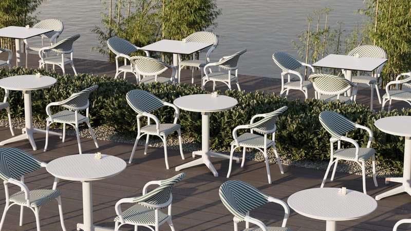 Livora Fällbord 60 cm - Elfenbensvit - Möbler - Bord & matgrupper - Klaffbord & Hopfällbart bord