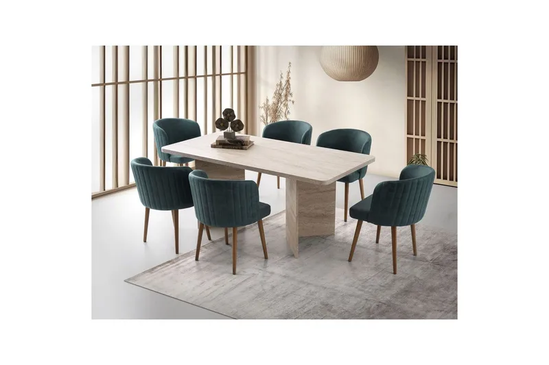 Loftia Matbord 180 cm Rektangulär - Travertine - Möbler - Bord & matgrupper - Matbord & köksbord