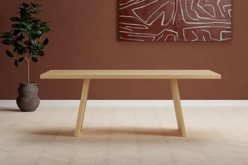 Logga Matbord 210 cm, natur
