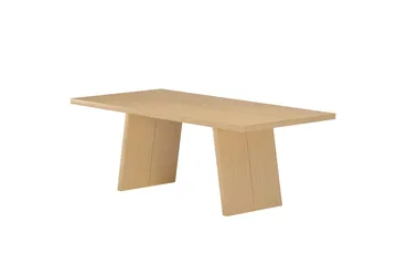 Logga Stort Rektangulärt Matbord 210 cm i Trä med Ekutseende - Beige - Möbler - Bord & matgrupper - Matbord & köksbord