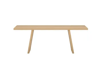 Logga Stort Rektangulärt Matbord 210 cm i Trä med Ekutseende - Beige - Möbler - Bord & matgrupper - Matbord & köksbord