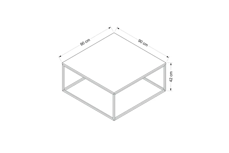 Loni Soffbord 90 cm - Antracit - Möbler - Bord & matgrupper - Soffbord