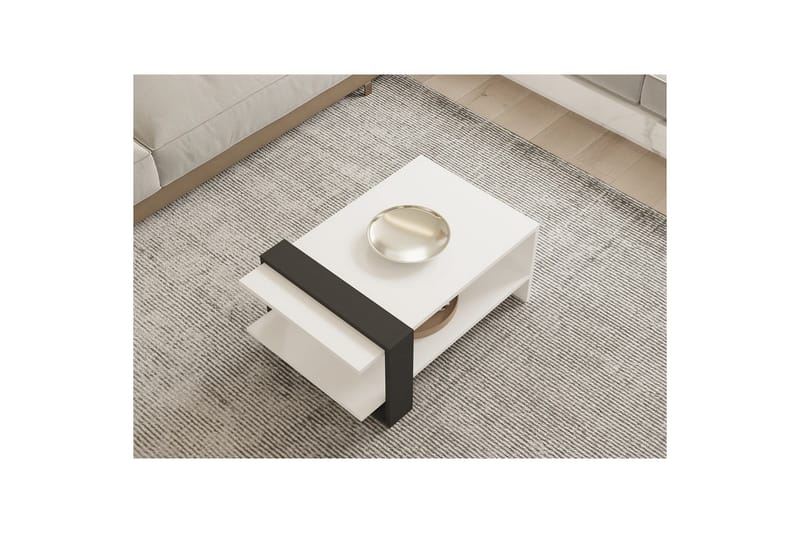 Lorva Soffbord 80 cm - Antracit/Vit - Möbler - Bord & matgrupper - Soffbord