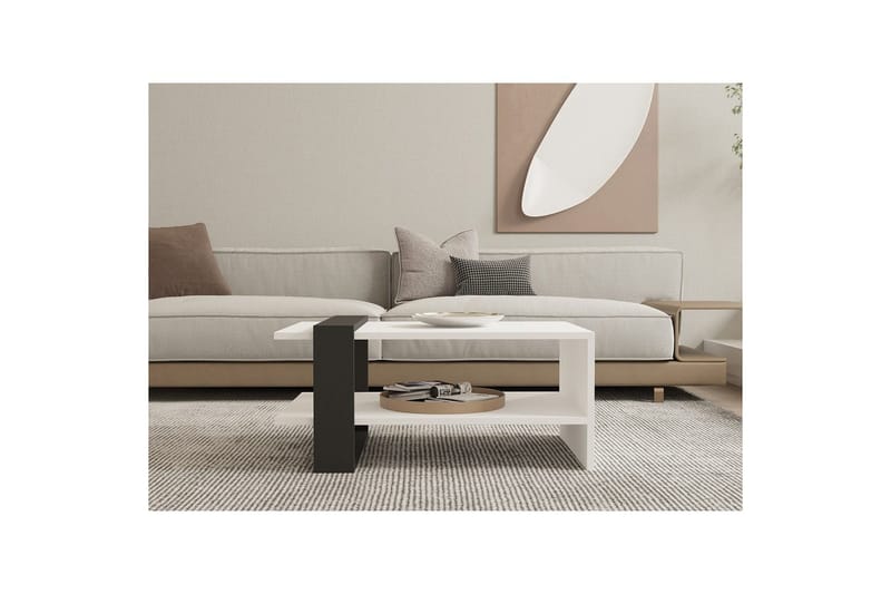 Lorva Soffbord 80 cm - Antracit/Vit - Möbler - Bord & matgrupper - Soffbord