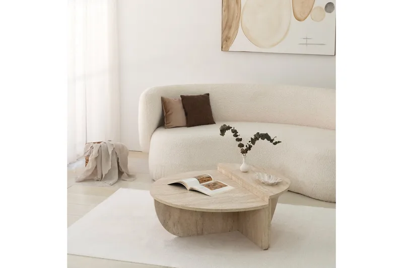 Louvrall Soffbord 90 cm - Beige - Möbler - Bord & matgrupper - Soffbord