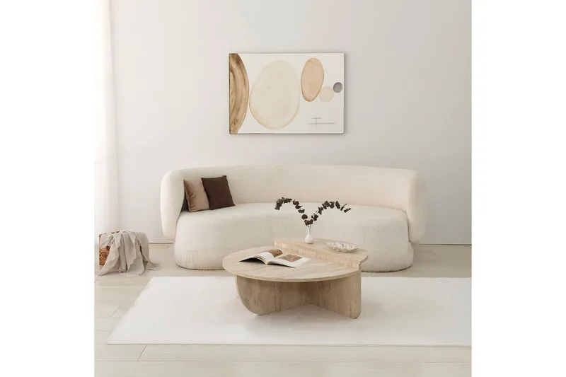 Louvrall Soffbord 90 cm - Beige - Möbler - Bord & matgrupper - Soffbord