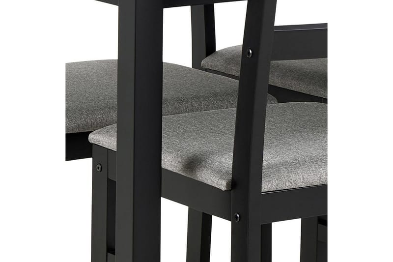 Lumino Matgrupp 110 cm + 4 st Matstolar - Svart - Möbler - Bord & matgrupper - Matgrupper